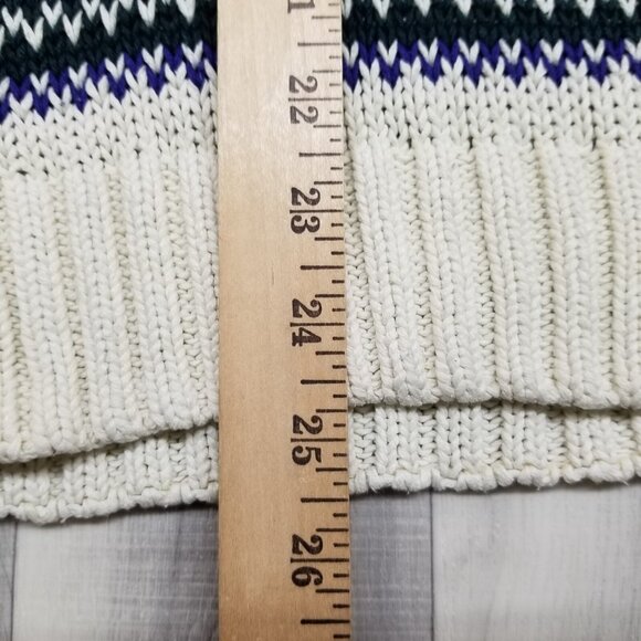 ✅VTG WOODS & GRAY Women's SMALL Sweater Nordic Geometric Y2K * PILING, STAINING - Picture 9 of 12